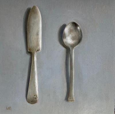 Butter Knife and Spoon