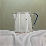Enamel Jug by Linda Brill, Painting, Oil on Board