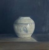 Ginger Jar by Linda Brill, Painting, Oil on Board