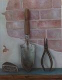 Handtools by Linda Brill, Painting, Oil on Board