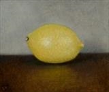 Lemon by Linda Brill, Painting, Oil on Board