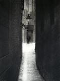 London Alley by Linda Brill, Drawing, Charcoal on Paper