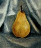 Pear by Linda Brill, Painting, Oil on Paper